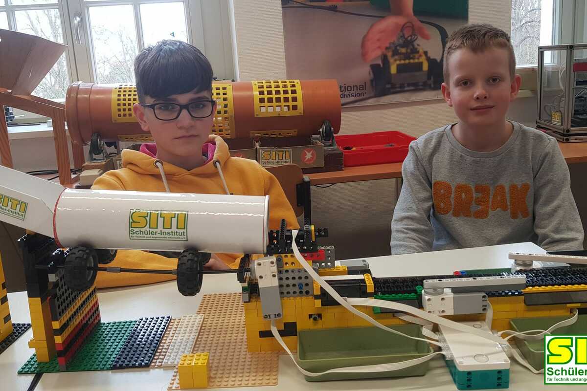 Farb-Lego-Sortiermaschine
