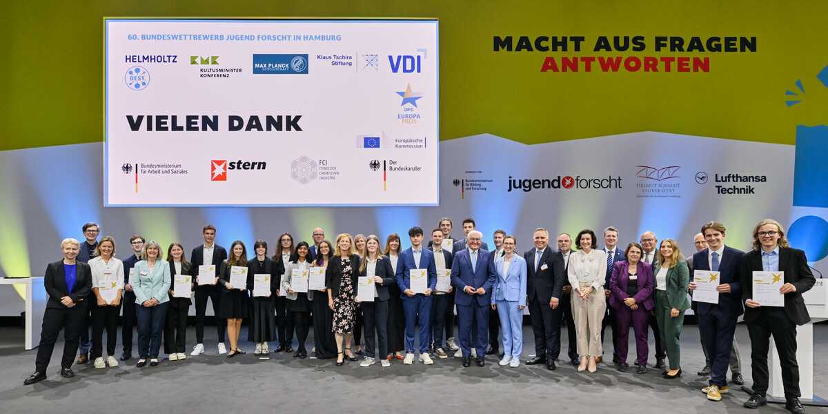 Foto: Stiftung Jugend forscht e. V. Bundessiegerinnen und Bundessieger 2025